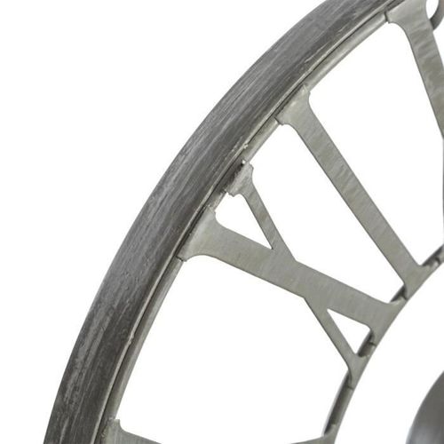 Horloge en métal vintage - Ø36,5 cm - Gris - Photo n°2; ?>