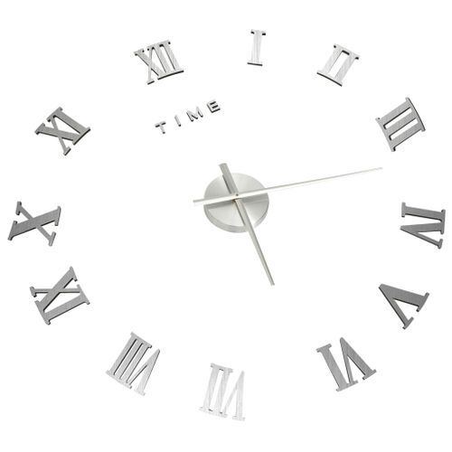 Horloge murale 3D Design moderne Argenté 100 cm XXL 4 - Photo n°3; ?>