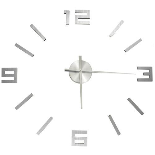 Horloge murale 3D Design moderne Argenté 100 cm XXL 3 - Photo n°2; ?>