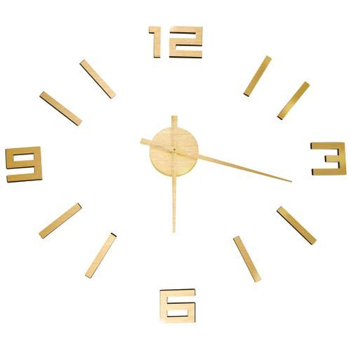 Horloge murale 3D Design moderne Doré 100 cm XXL 3 - Photo n°2; ?>