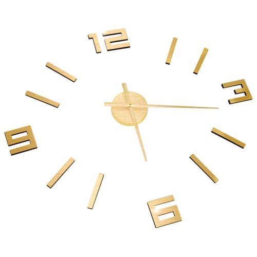 Horloge murale 3D Design moderne Doré 100 cm XXL 3 - Photo n°3; ?>