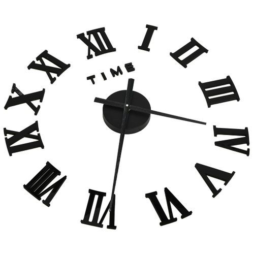 Horloge murale 3D Design moderne Noir 100 cm XXL 3 - Photo n°3; ?>