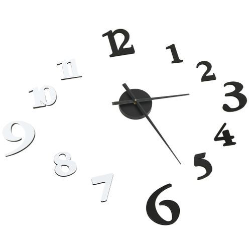 Horloge murale 3D Design moderne Noir et blanc 100 cm XXL - Photo n°3; ?>