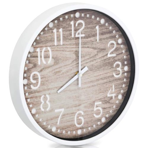Horloge murale avec aspect de bois 30,5 cm - Photo n°3; ?>