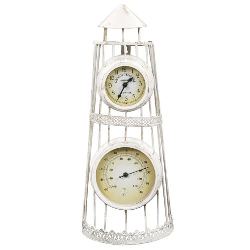 Horloge murale avec thermomètre vintage - Photo n°3; ?>