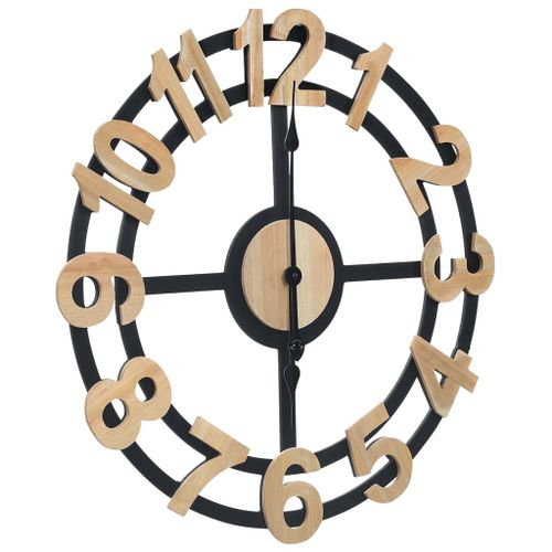Horloge Murale Doré Et Noir 63,5 Cm MDF 12 Horloge murale Doré et noir 63,5 cm MDF - Photo n°2; ?>
