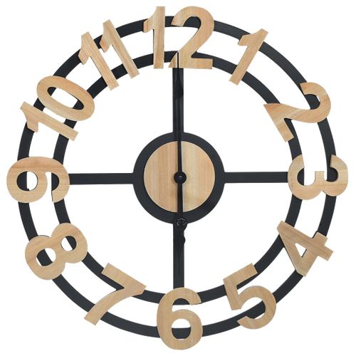 Horloge Murale Doré Et Noir 63,5 Cm MDF 13 Horloge murale Doré et noir 63,5 cm MDF - Photo n°3; ?>