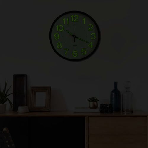 Horloge murale lumineuse Noir 30 cm - Photo n°2; ?>