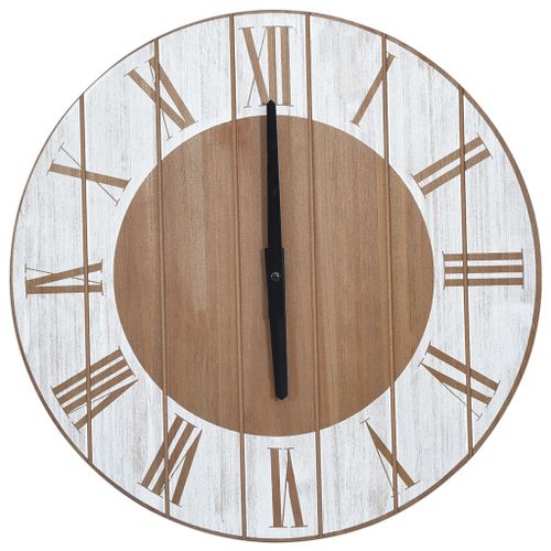 Horloge Murale Marron Et Blanc 39,5 Cm MDF 13 Horloge murale Marron et blanc 39,5 cm MDF - Photo n°3; ?>