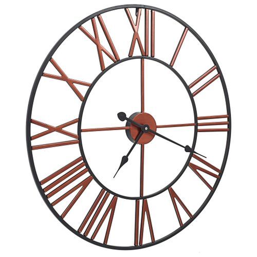 Horloge murale Métal 58 cm Rouge - Photo n°3; ?>
