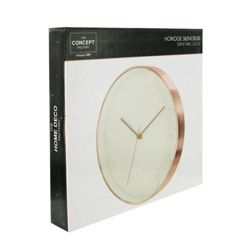 Horloge murale ronde diametre 30,5 cm Blanc - Photo n°3; ?>