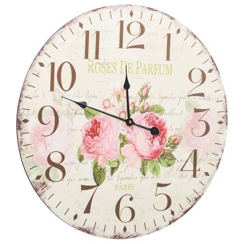 Horloge murale vintage Fleur 60 cm - Photo n°3; ?>