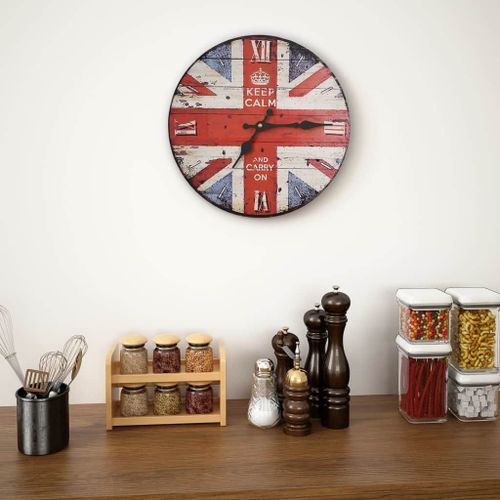 Horloge murale vintage Royaume-Uni 30 cm - Photo n°2; ?>
