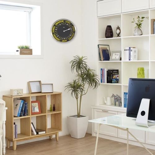 Horloge ORIUM Contraste Hebdo - Ø30 cm - Repere temporelle de la semaine - Quartz avec mouvement spécifique 7 jours - Photo n°3; ?>