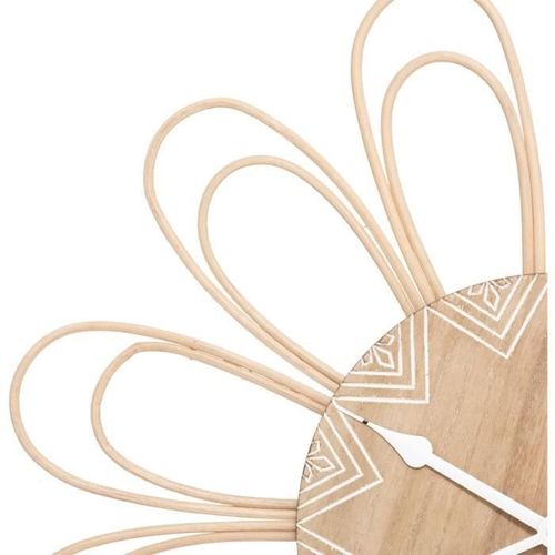 Horloge rotin fleur D58 - Photo n°2; ?>