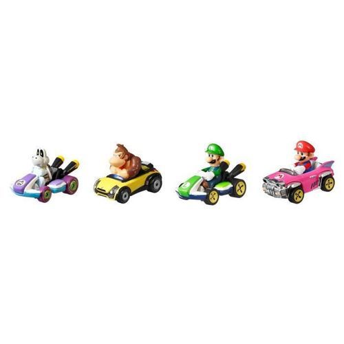 HOT WHEELS Mario Kart Pack de 4 Petite Voitures #1 - Photo n°2; ?>