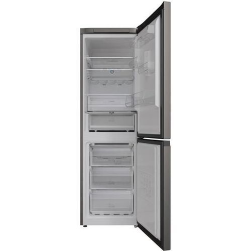 HOTPOINT HAFC8T032SK - Réfrigérateur congélateur bas 335 L(231L + 104L) - Total No Frost - L59,6cm x H191,2cm - Black Inox - Photo n°2; ?>