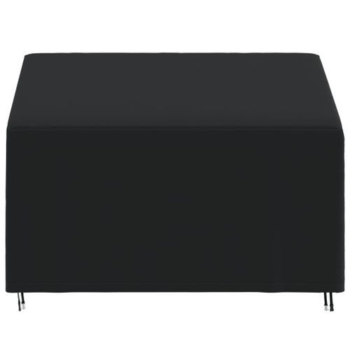 Housse de banc 2 places noir 134x70x65/94 cm oxford 420D - Photo n°3; ?>