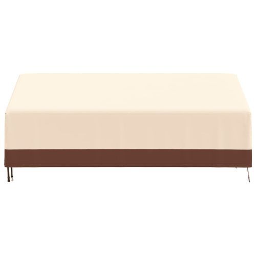 Housse de banc 3 places beige 204x86x48/73 cm oxford 600D - Photo n°3; ?>