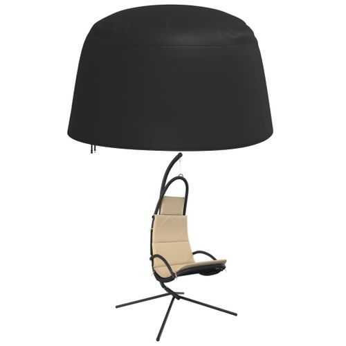 Housse de chaise œuf suspendue noir Ø 190x115 cm oxford 420D - Photo n°2; ?>
