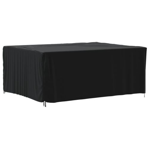 Housse de salon de jardin noir 200x165x80 cm oxford 420D - Photo n°3; ?>