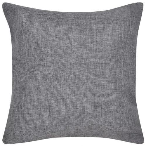 Housses de coussin 4 pcs Anthracite Aspect de lin 80 x 80 cm - Photo n°3; ?>