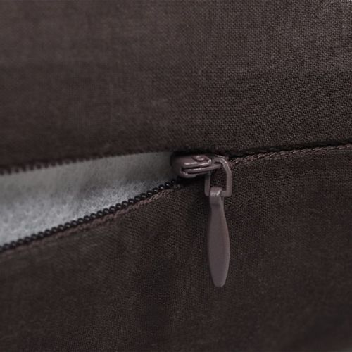 Housses de coussin 4 pcs Coton Marron 40x40 cm - Photo n°2; ?>