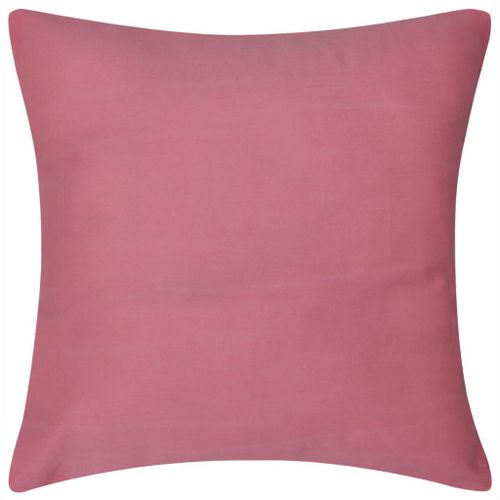 Housses de coussin 4 pcs Coton Rose 40x40 cm - Photo n°3; ?>