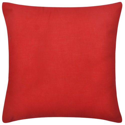 Housses De Coussin 4 Pcs Coton Rouge 80x80 Cm 9 Housses de coussin 4 pcs Coton Rouge 80x80 cm - Photo n°3; ?>
