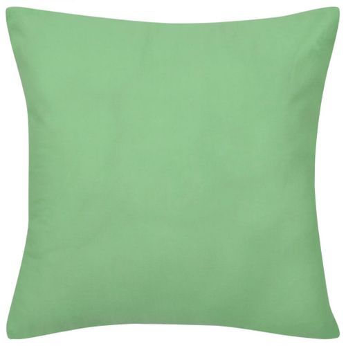 Housses de coussin 4 pcs Coton Vert pomme 80x80 cm - Photo n°3; ?>