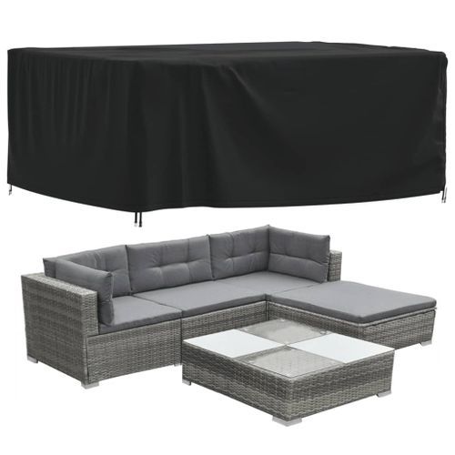 Housses de salon de jardin 2 pcs 200x165x80cm 420D tissu oxford - Photo n°3; ?>