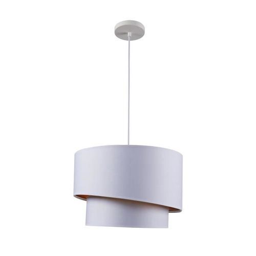 ID Suspension double asymétrique SHIRA 2 - Blanc et doré - 40 x 25cm - Photo n°2; ?>