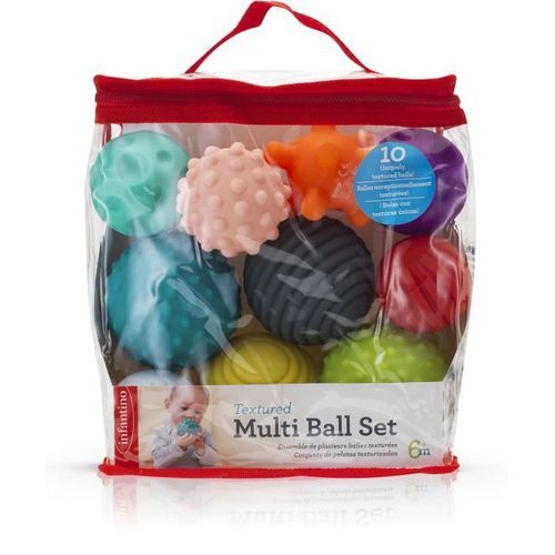INFANTINO Set de 10 balles sensorielles multicolores - Photo n°2; ?>