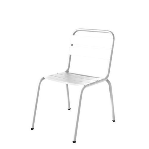 ISI MAR Lot de 4 chaises Barceloneta - Blanc - Photo n°2; ?>
