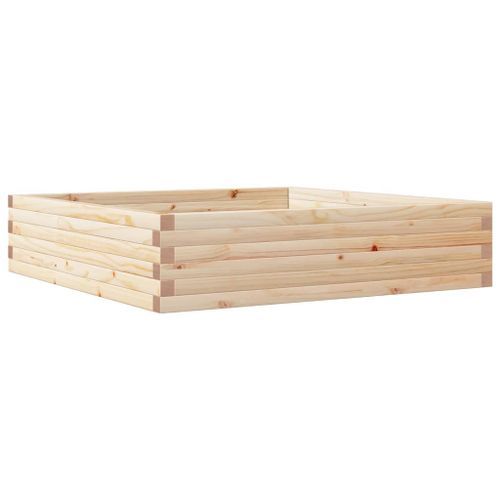 Jardinière 100x100x23 cm bois de pin massif - Photo n°2; ?>