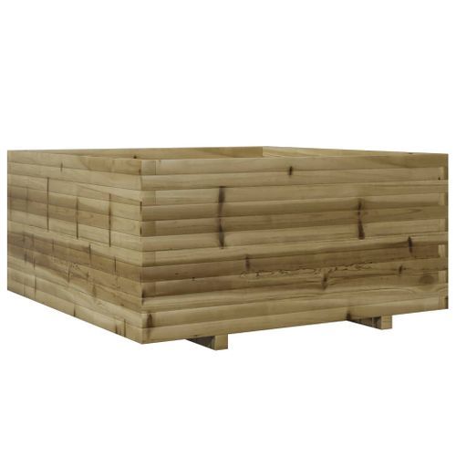 Jardinière 100x100x49,5 cm bois de pin imprégné - Photo n°2; ?>