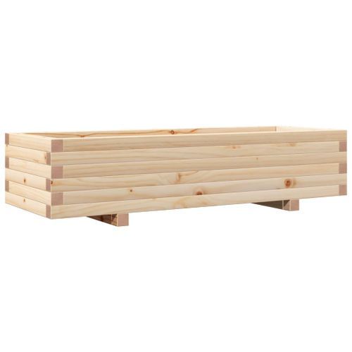 Jardinière 110x40x26,5 cm bois de pin massif - Photo n°2; ?>