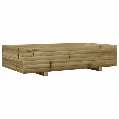 Jardinière 110x60x26,5 cm bois de pin imprégné - Photo n°2; ?>