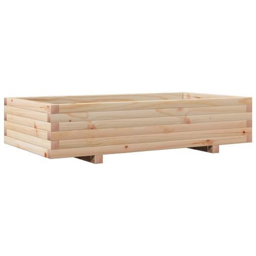 Jardinière 110x60x26,5 cm bois de pin massif - Photo n°2; ?>