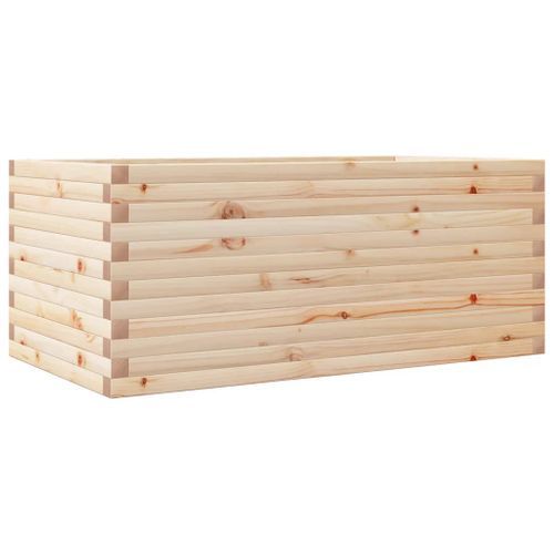 Jardinière 110x60x45,5 cm bois de pin massif - Photo n°2; ?>