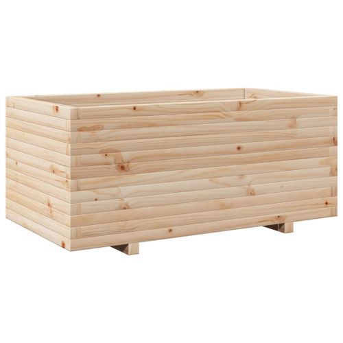 Jardinière 110x60x49,5 cm bois de pin massif - Photo n°2; ?>