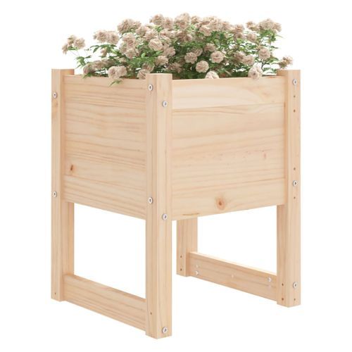 Jardinière 40x40x52,5 cm Bois massif de pin - Photo n°3; ?>