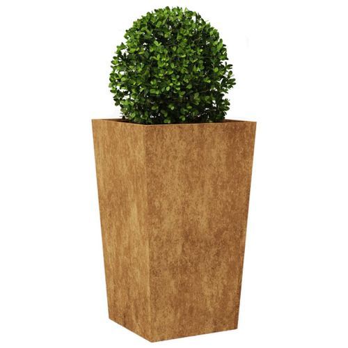 Jardinière 45x45x75 cm acier corten - Photo n°3; ?>