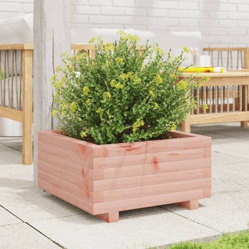 Jardinière 50x50x26,5 cm bois massif de douglas - Photo n°3; ?>