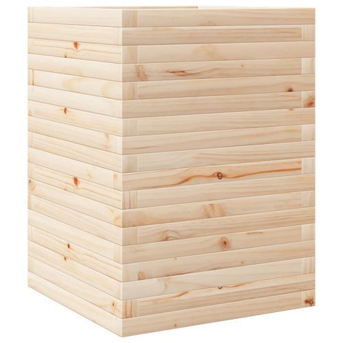 Jardinière 50x50x68,5 cm bois de pin massif - Photo n°2; ?>