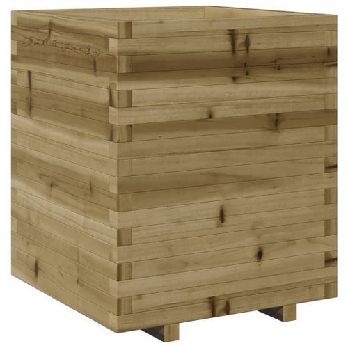 Jardinière 60x60x72,5 cm bois de pin imprégné - Photo n°2; ?>