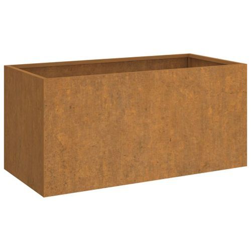 Jardinière 62x30x29 cm acier corten - Photo n°2; ?>