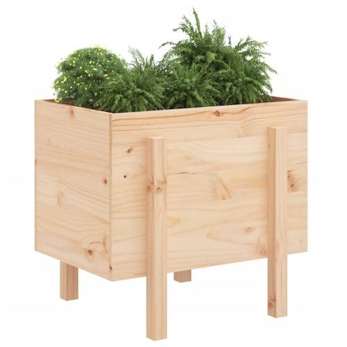 Jardinière 62x50x57 cm bois massif de pin - Photo n°3; ?>