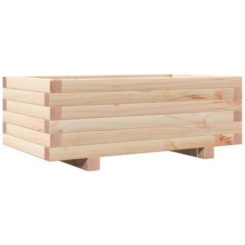 Jardinière 70x40x26,5 cm bois de pin massif - Photo n°2; ?>