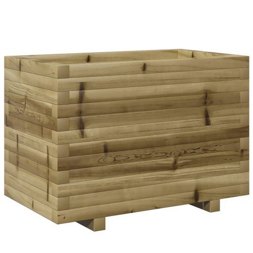 Jardinière 70x40x49,5 cm bois de pin imprégné - Photo n°2; ?>